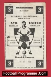 Ayr United v Berwick Rangers 1959 – 1950s