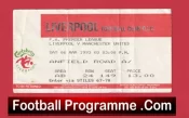 Liverpool v Manchester United 1993 – Football Ticket