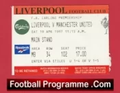 Liverpool v Manchester United 1997 – Football Ticket