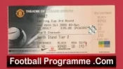 Manchester United v Barnet 2005 – League Cup Match Ticket