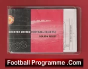 Manchester United Man Utd Season Ticket Book LMTB 1997 1998