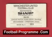 Manchester United Man Utd Season Ticket Book LMTB 1983 1984