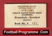 Manchester United Man Utd Season Ticket Book LMTB 1979 1980