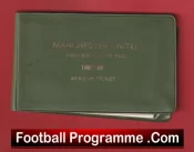 Manchester United Man Utd Season Ticket Book LMTB 1987 1988