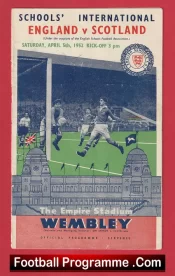 England v Scotland 1952 – School Boys Duncan Edwards Schoolboys