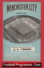 Manchester City v Torino 1961 – Denis Law in the Italy Team