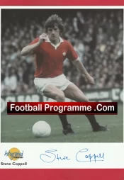 Manchester United Steve Coppell Autograph Signed Picture Man Utd