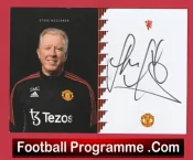Manchester United Steve McClaren Autograph Signed Picture Card Man Utd