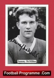 Manchester United Sammy McMilan Autographed Signed Football Card Man Utd