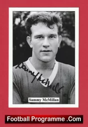 Manchester United Sammy McMilan Autographed Signed Football Card Man Utd
