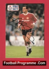 Manchester United Clayton Blackmore Autographed Signed Football Card Man Utd