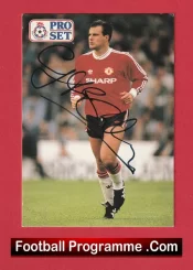 Manchester United Clayton Blackmore Autographed Signed Football Card Man Utd