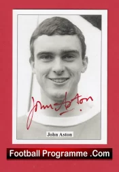Manchester United John Aston Autographed Signed Football Card Man Utd
