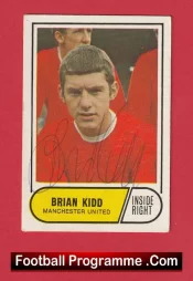 Manchester United Brian Kidd Autographed Signed Football Card Man Utd