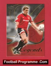 Manchester United Steve Bruce Autographed Signed Football Card Man Utd