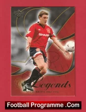 Manchester United Steve Bruce Autographed Signed Football Card Man Utd