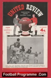 Manchester United v Leicester City 1954 – 50’s Man United Programme