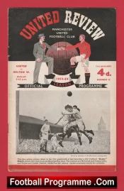 Manchester United v Bolton Wanderers 1954 – 1950s Man Utd