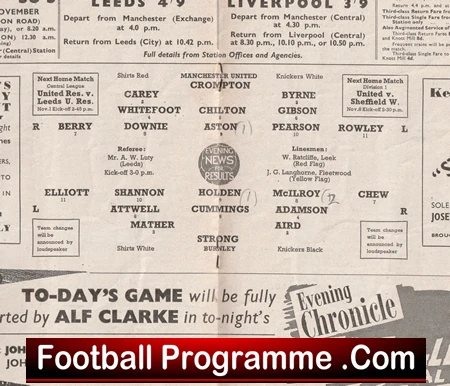 Manchester United v Burnley 1952 - 1950s Man United - Image 3