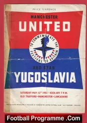 Manchester United v Yugoslavia 1951 – Old Trafford Festival Of Britain