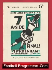Rugby Sevens – 7’s – Seven A Side – Twickenham 1950s