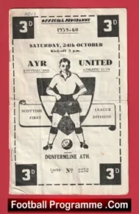 Ayr United v Dunfermline Athletic 1959 – Scotland