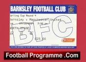 Barnsley v Manchester United 2009 – Football Ticket