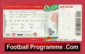 Blackburn Rovers v Manchester United 2011 – Football Ticket