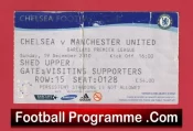 Chelsea v Manchester United 2010 – Football Ticket