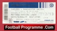 Chelsea v Manchester United 2012 – Football Ticket