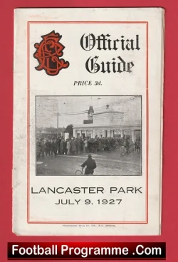 Christchurch New Zealand Rugby Programme 1927 - rugby programme