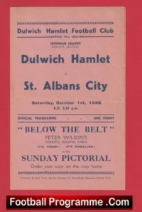 Dulwich Hamlet v St Albans City 1938 – 1930s Old Programmes
