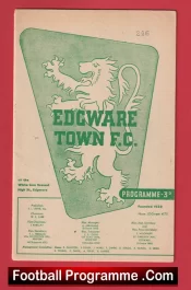 Edgeware Town v Maidstone United 1956