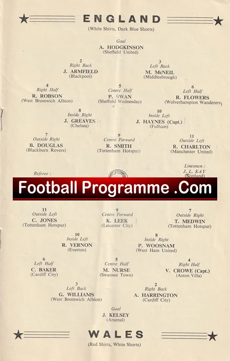 England v Wales 1960 - Football Programme - Image 3