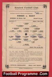 Essex v Kent 1949 – Southern Counties League at Romford