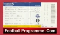 Everton v Manchester United 2010 – Football Ticket