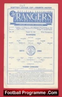 Glasgow Rangers v Third Lanark 1961 – Scotland