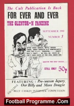 Glentoran Football Fanzine Magazine 1990 - football memorabilia