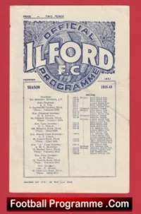Ilford v Hayes 1949 – London Senior Cup