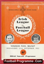 Ireland Football League v English League 1953  – Windsor Park Belfast
