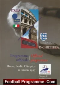 Italy v England 1997 – Rome World Cup Qualifier