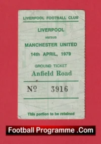 Liverpool v Manchester United 1979 – Football Ticket Kop End