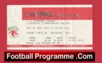 Liverpool v Manchester United 1993 – Football Ticket