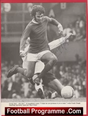 Manchester United George Best Autographed Signed Picture Man Utd