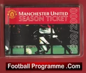 Manchester United Man Utd Season Ticket Book LMTB 1999 2000