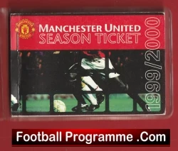 Manchester United Man Utd Season Ticket Book LMTB 1999 2000 - football memorabilia