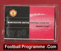 Manchester United Man Utd Season Ticket Book LMTB 1997 1998