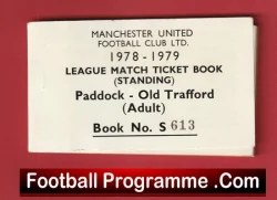 Manchester United Man Utd Season Ticket Book LMTB 1978 1979 - football memorabilia
