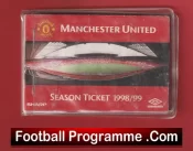 Manchester United Man Utd Season Ticket Book LMTB 1998 1999 Treble