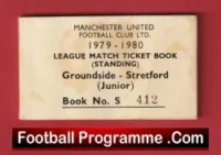 Manchester United Man Utd Season Ticket Book LMTB 1979 1980